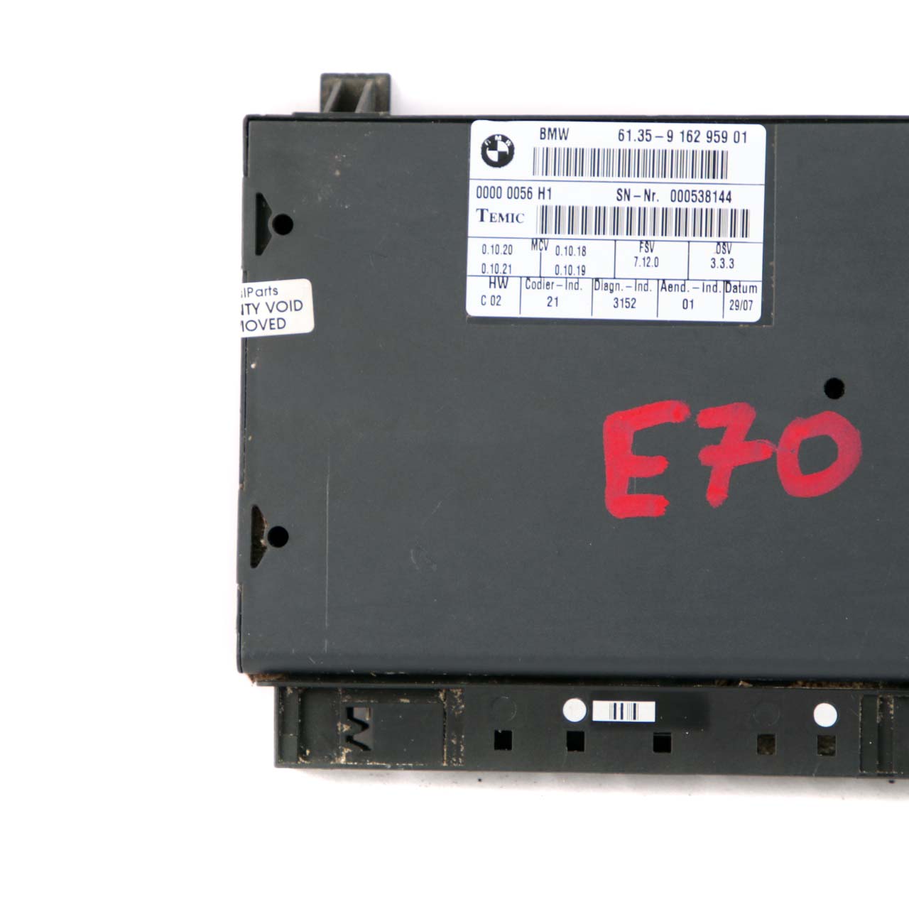 BMW X5 E70 E87 E90 E91 E92 Sitzsteuergerät Modul Speicher ECU 9162959