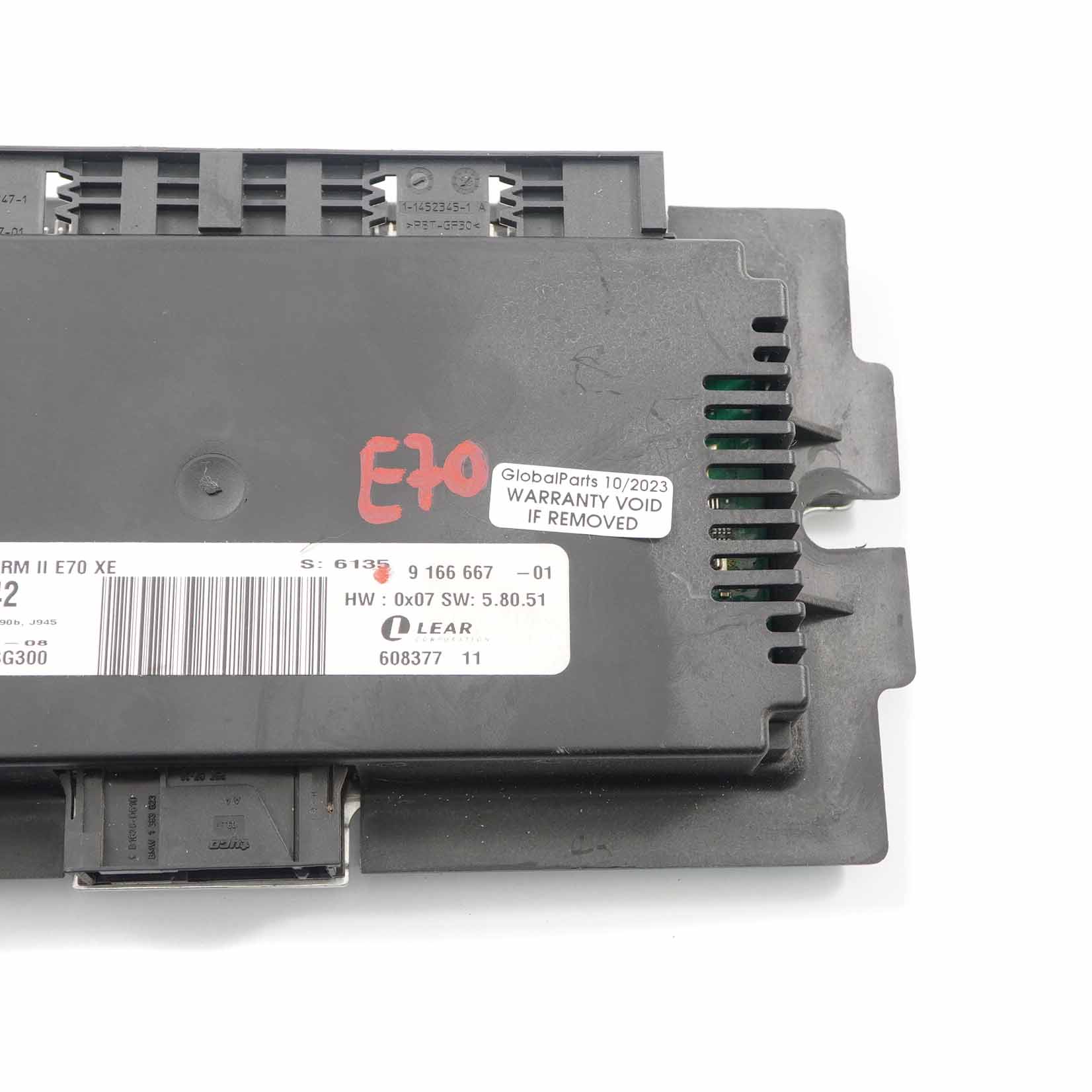 BMW X5 E70 Fußraum ECU Lichtsteuergerät Modul FRM II Lear 9166667