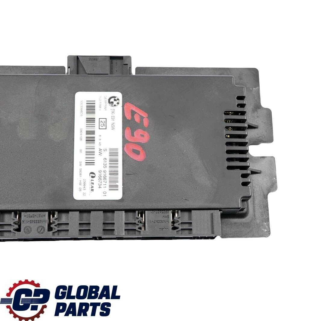 BMW 3er E90 Lichtsteuermodul ECU LCM NSW Fußraum PL2FRMFA 9166711 61359166711