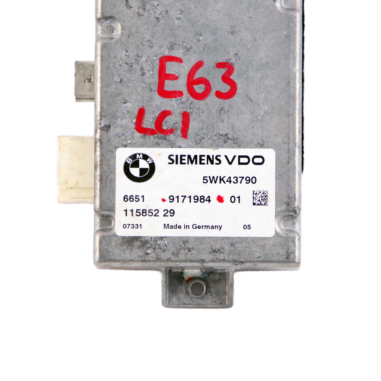 BMW E60 E61 E63 E64 LCI Steuergerät Spurverlassenswarnung Modul ECU 9171984