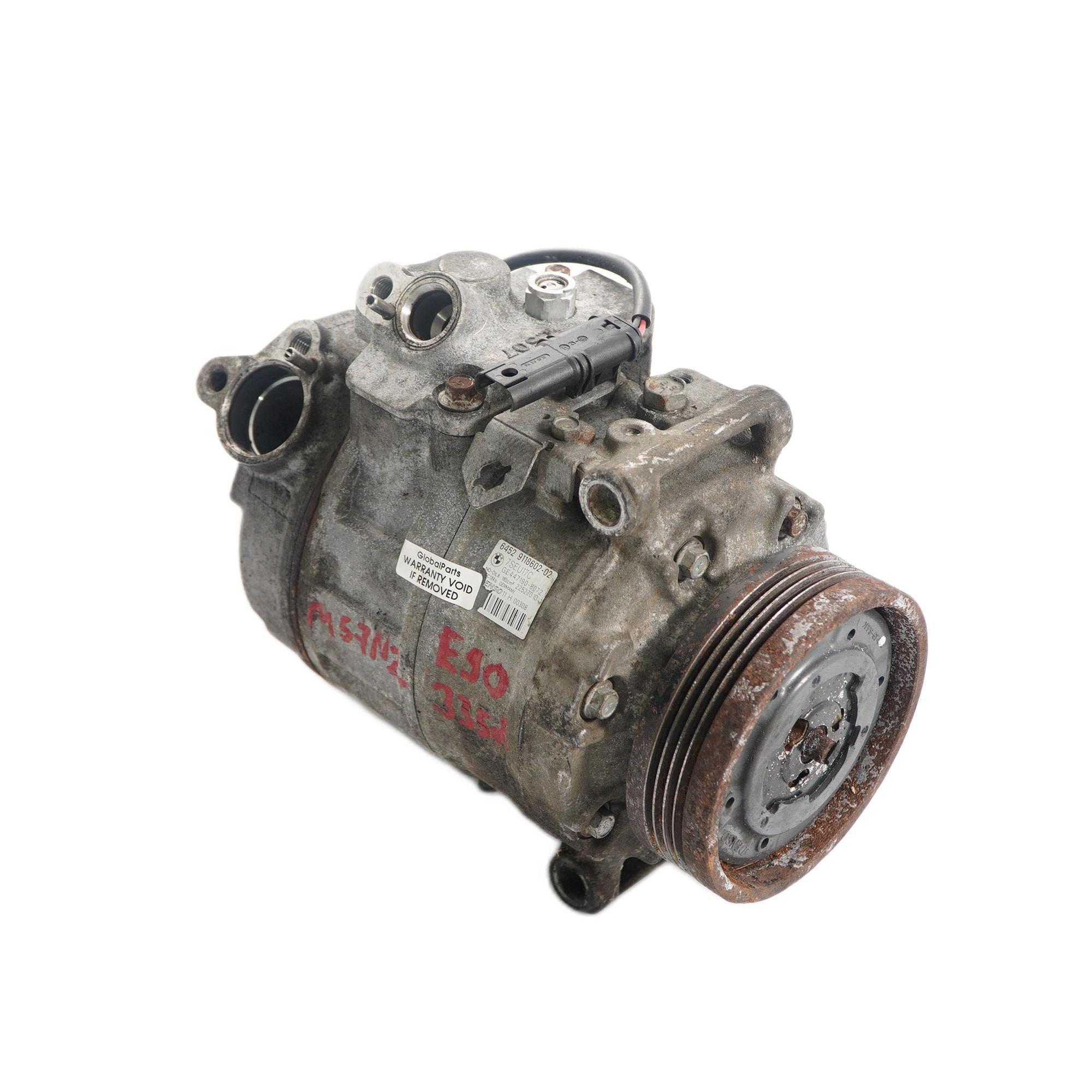 Klimakompressor BMW E60 E90 335d 530d Diesel M57N2 Klimaanlage Pumpe 9118602