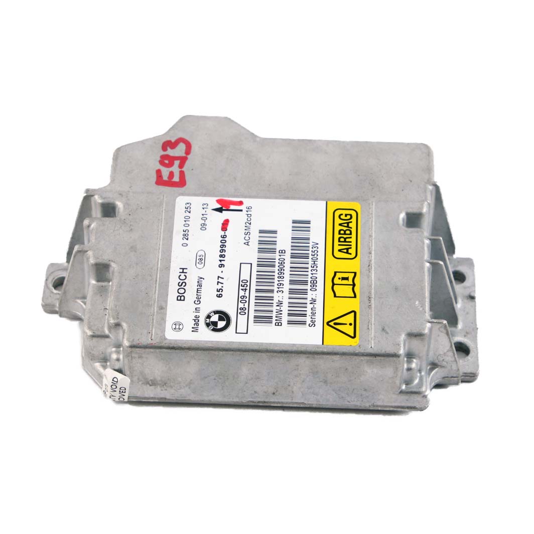 BMW E88 E93 LCI Airbag Steuergerät Modul ECU 9189906