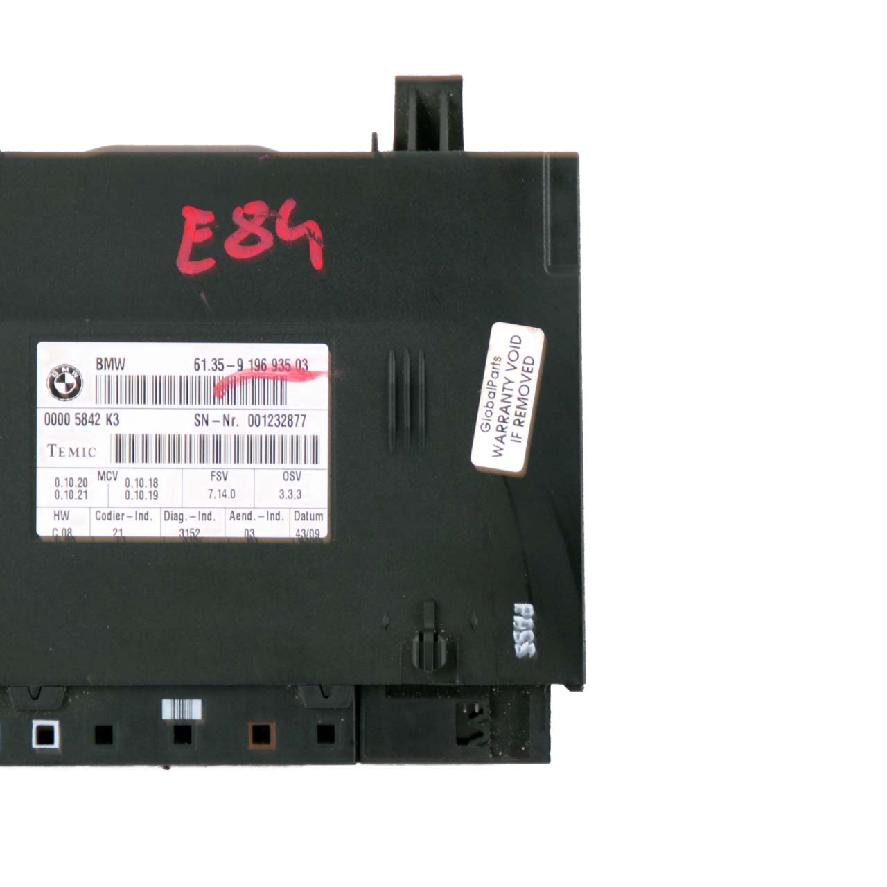 BMW 1 3 X1 X5 E70 E84 E87 E90 E91 Sitzsteuergerät Modul ECU 9196935