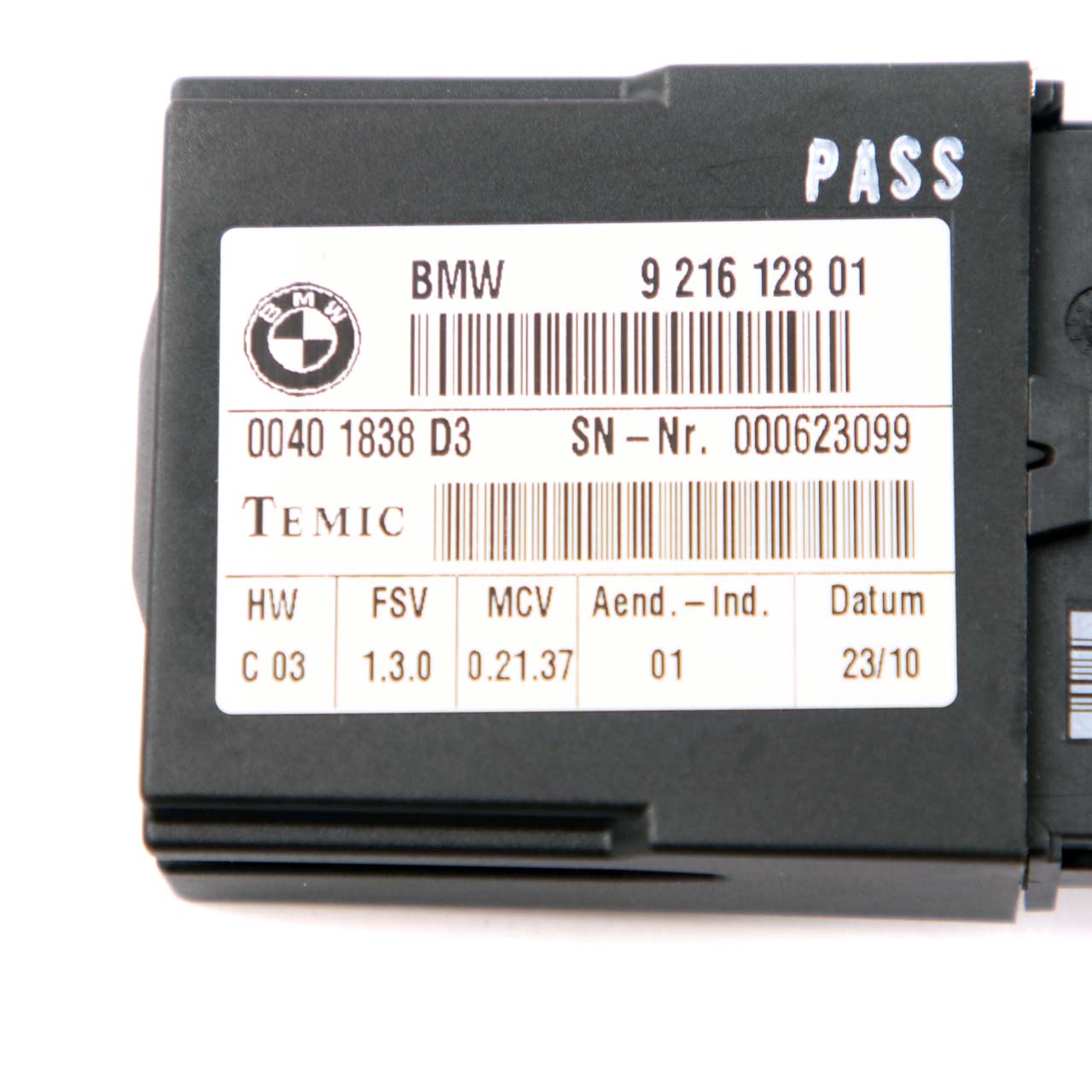 BMW 3 4 5 er E92 F32 E61 LCPA Sicherheitsgurt Übergabe Modul Vorne ECU 9216128