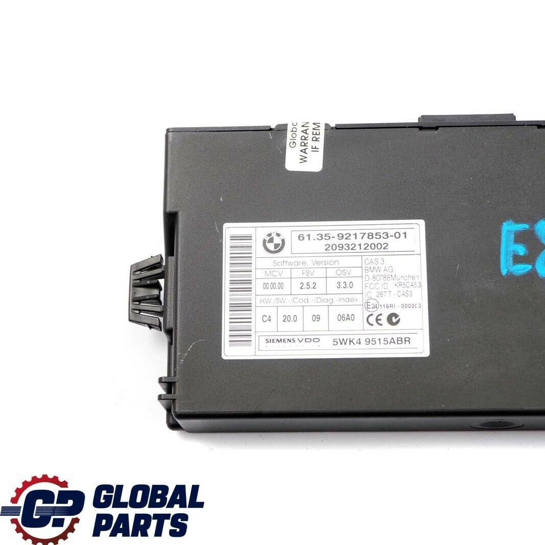 *BMW 1 3 5 Series E60 E87 E90 CAS 3 ECU Steuergerät CAS  9217853