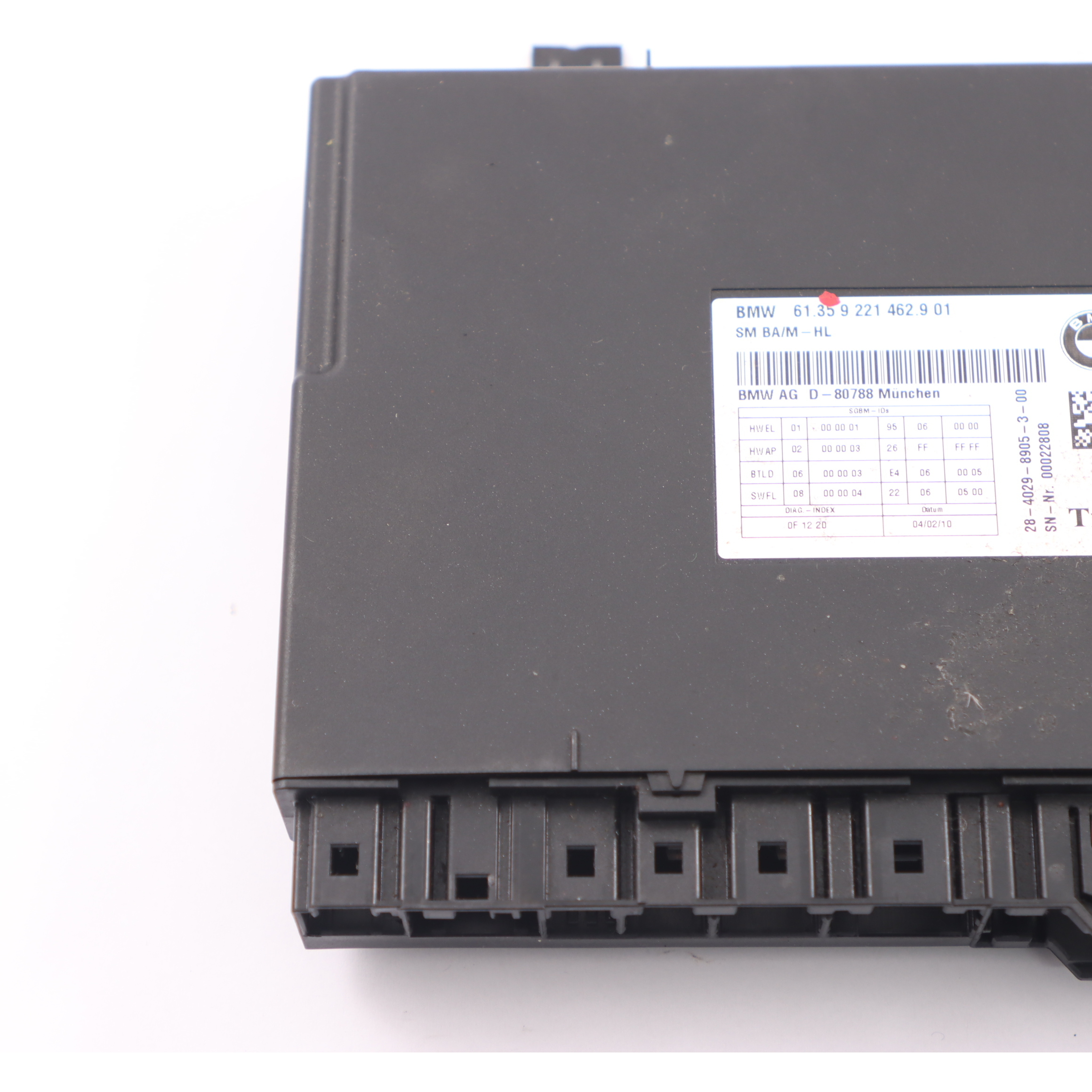 BMW F01 Vordersitz Steuergerät Modul ECU Links Temic 9221462