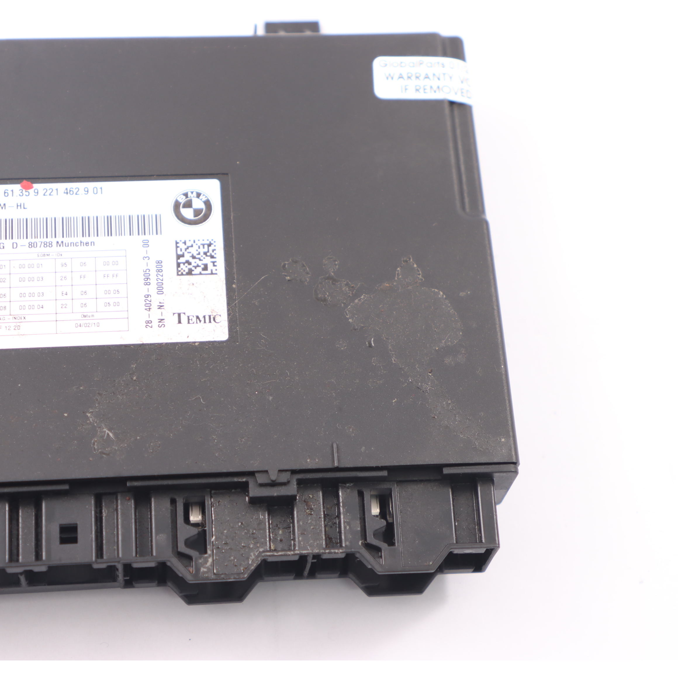 BMW F01 Vordersitz Steuergerät Modul ECU Links Temic 9221462