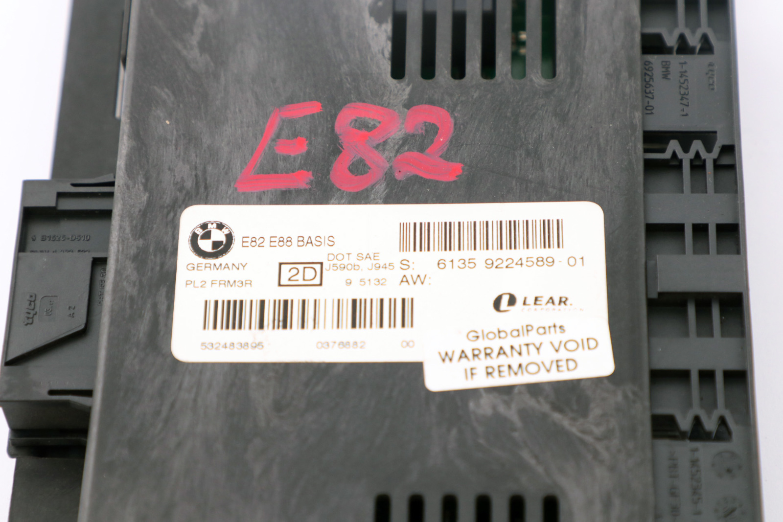 BMW 1 er E82 Fußraummodul Steuergerät ECU BASIS PL2 FRM3R 9224589 613592245