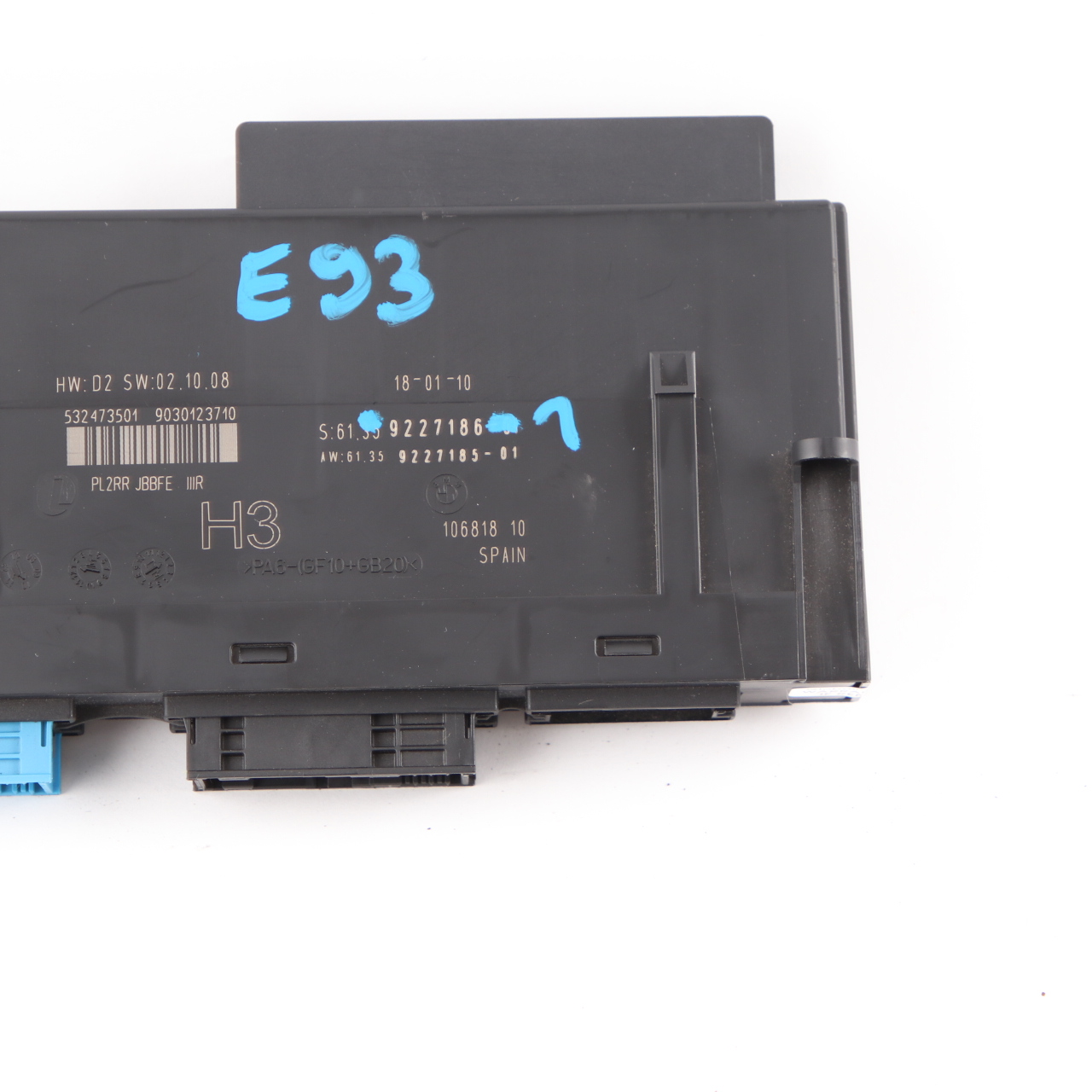 BMW E93 Körperkontrolle  Modul Einheit PL2RR JBBFE IIIR H3 Abzweigdose 9227186