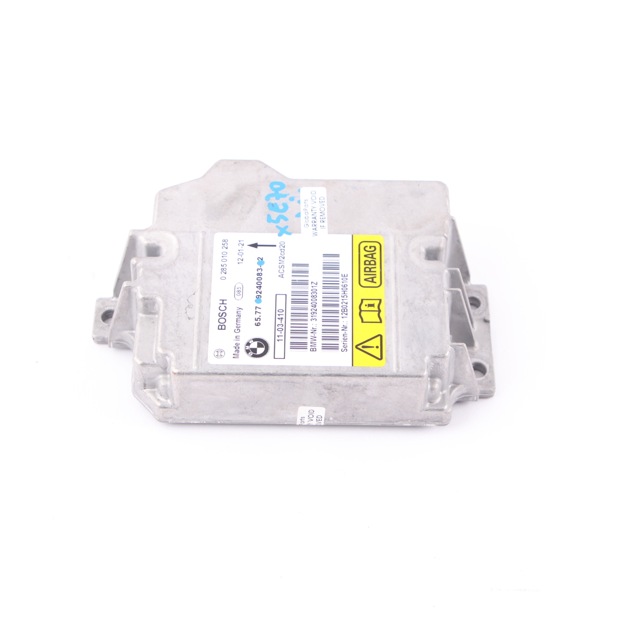 BMW X5 E70 X6 E71 Sicherheits steuergerät Air Module Bag ECU Bosch 9240083