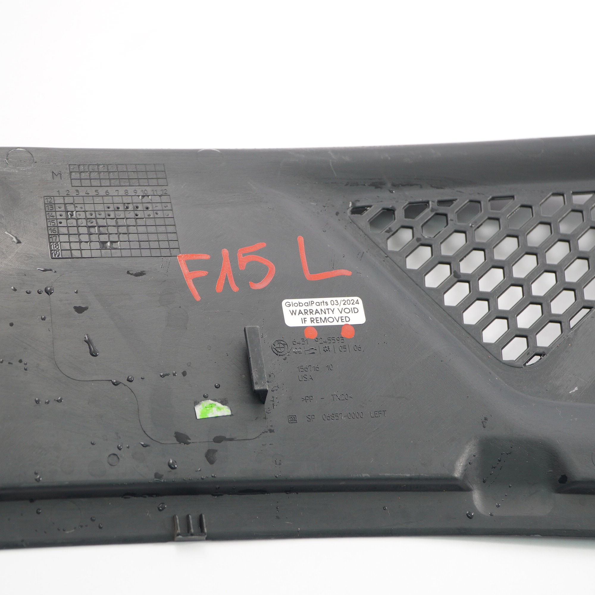 BMW X5 F15 X6 F16 Front Windscreen Wiper Cover Left Side 9245593