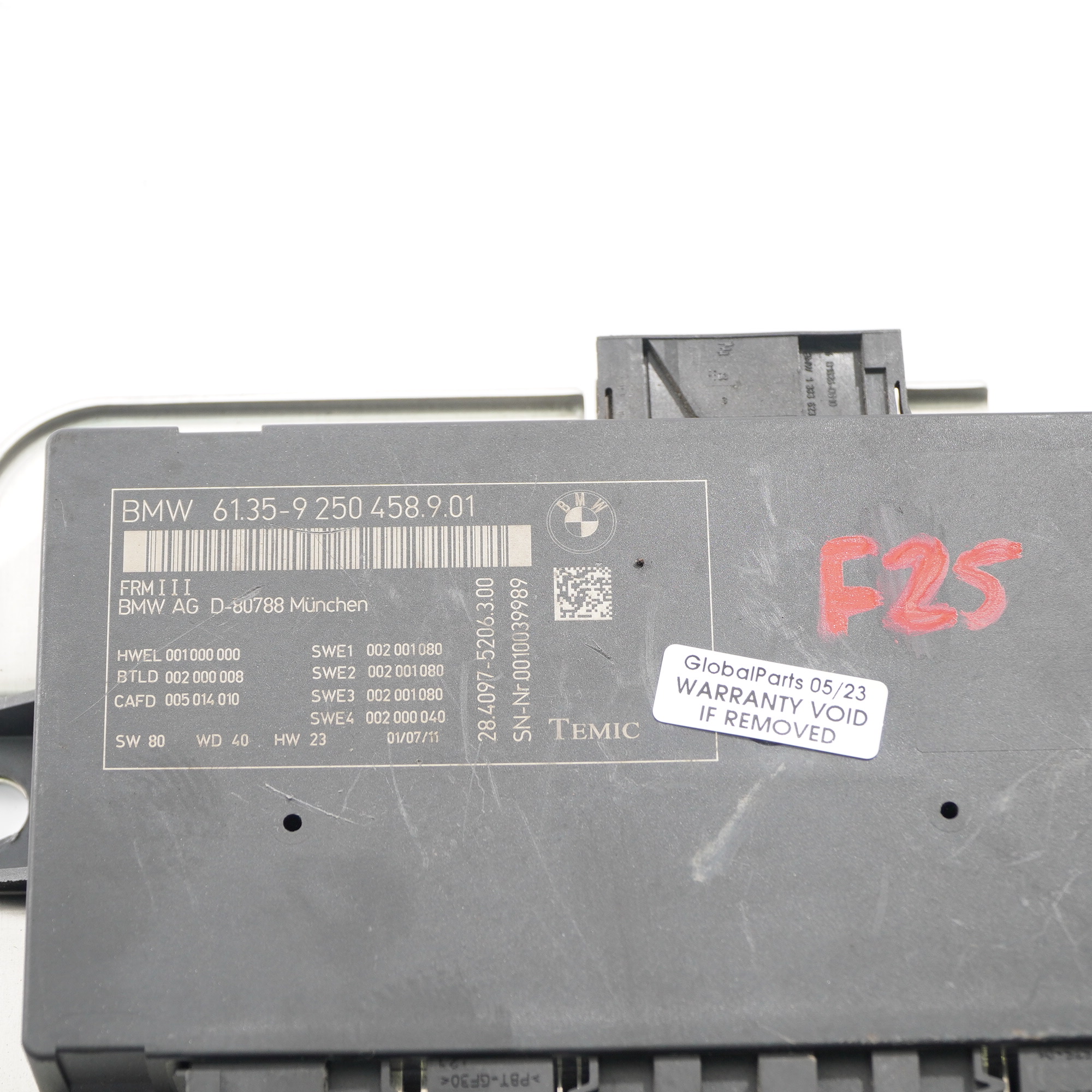 BMW X3 F25 Fußraumleuchte Modul Steuergerät ECU FRM3 9250458