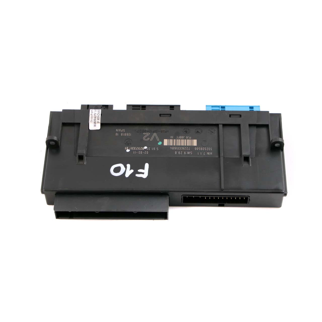 BMW F10 ECU Körperkontrolle Modul Anschlussdose V2 PL6 JBBFE III 9252331