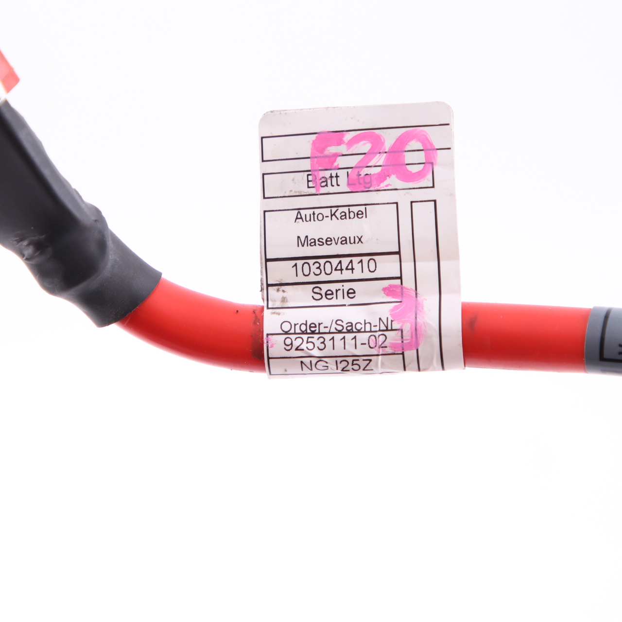 Batteriekabel BMW F20 F21 F22 Rot Plus-Pol Blow Off 9253111