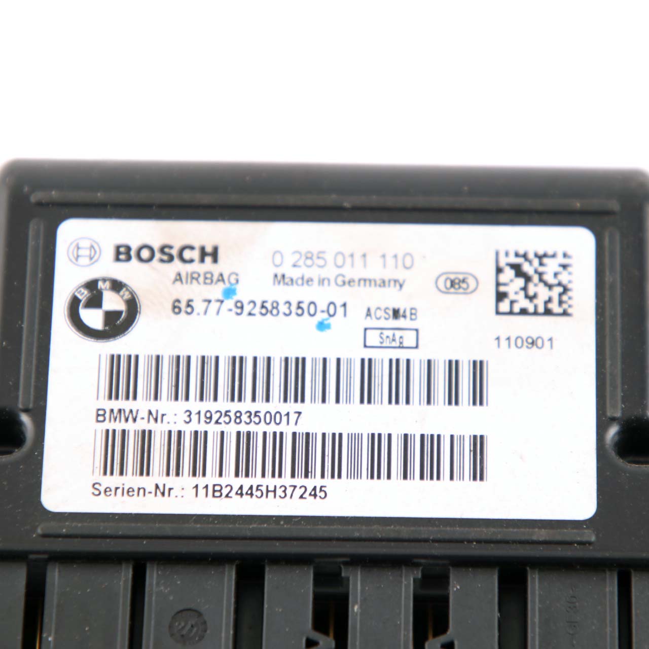 BMW F20 F21 F22 F30 F31 F32 Steuergerät Airbag Ecu 9258350