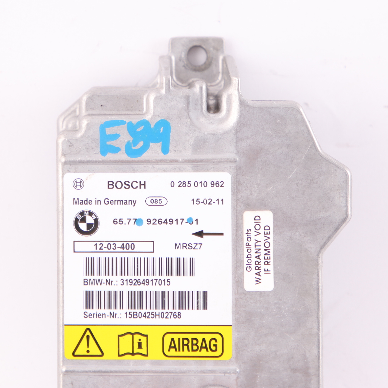 BMW Z4 E89 Cabrio Roadster ECU  Airbag Steuergerät Modul 9264917