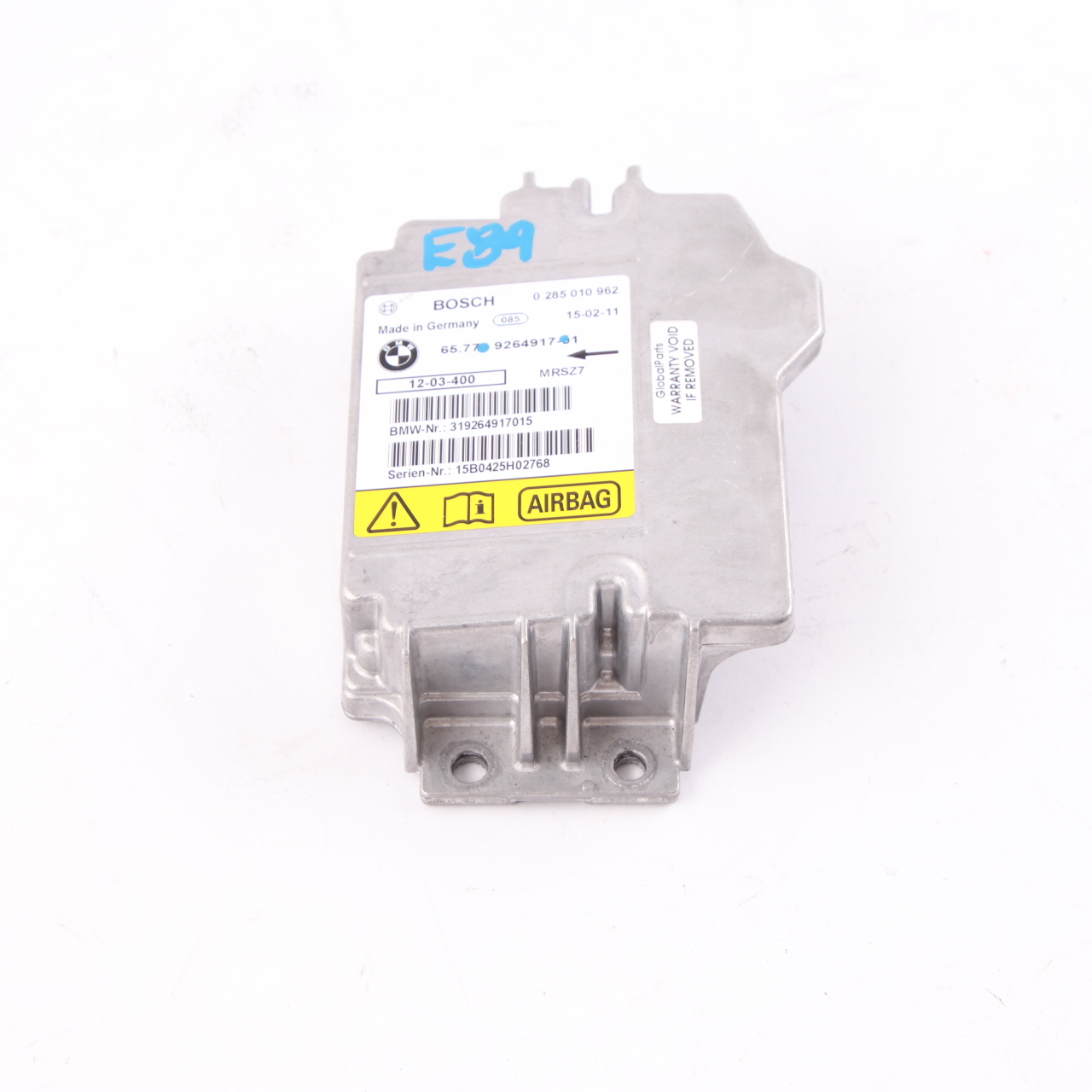 BMW Z4 E89 Cabrio Roadster ECU  Airbag Steuergerät Modul 9264917