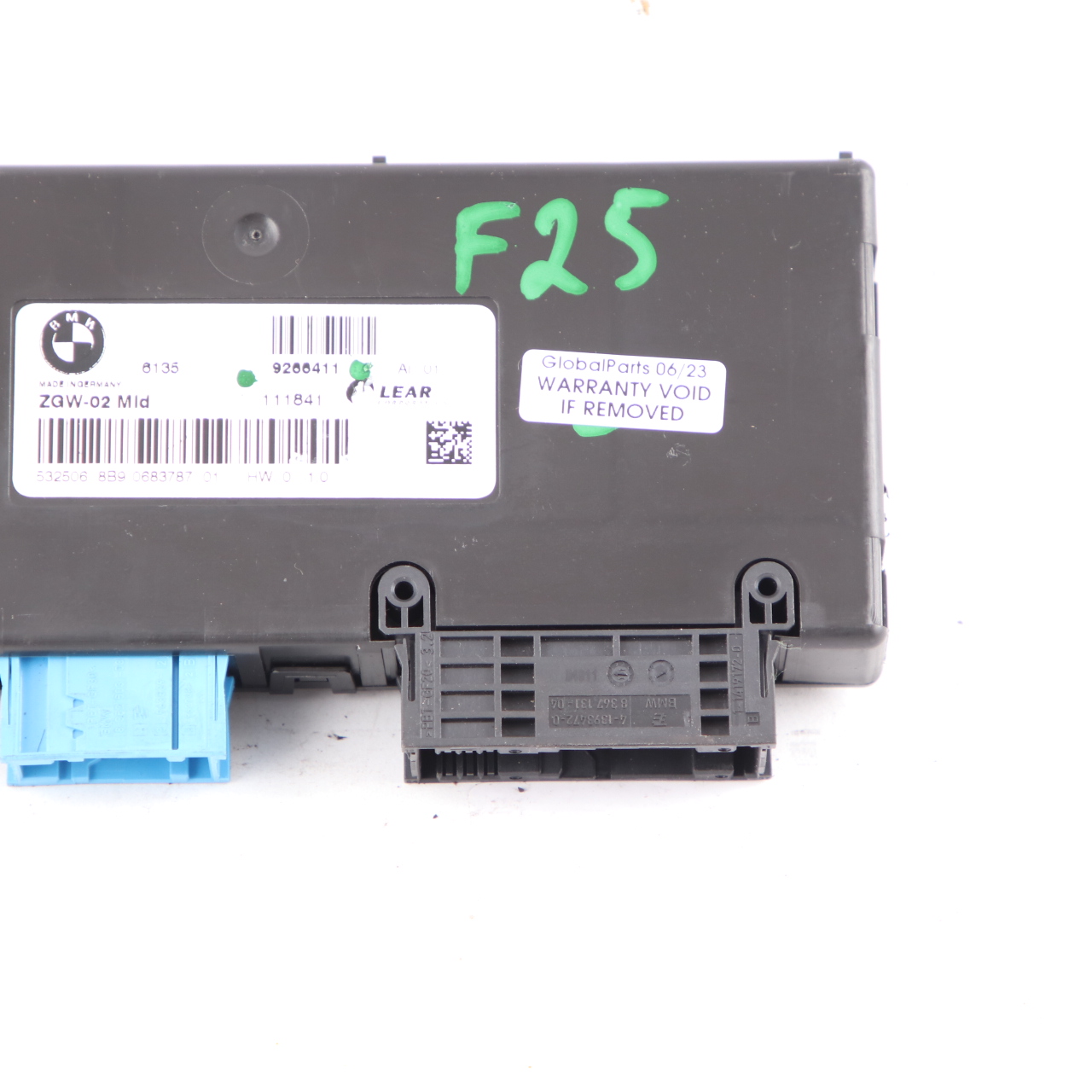 BMW X3 F25 Zentrales Gateway Modul Steuergerät Lear ZGW-02 4SK 9360344