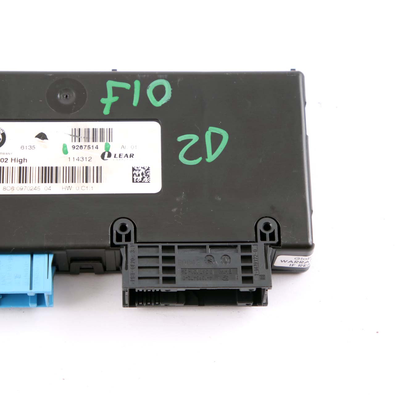 BMW F10 F11 F12 Central Gateway Modul ECU Steuergerät Lear ZGW-02 High 9267514