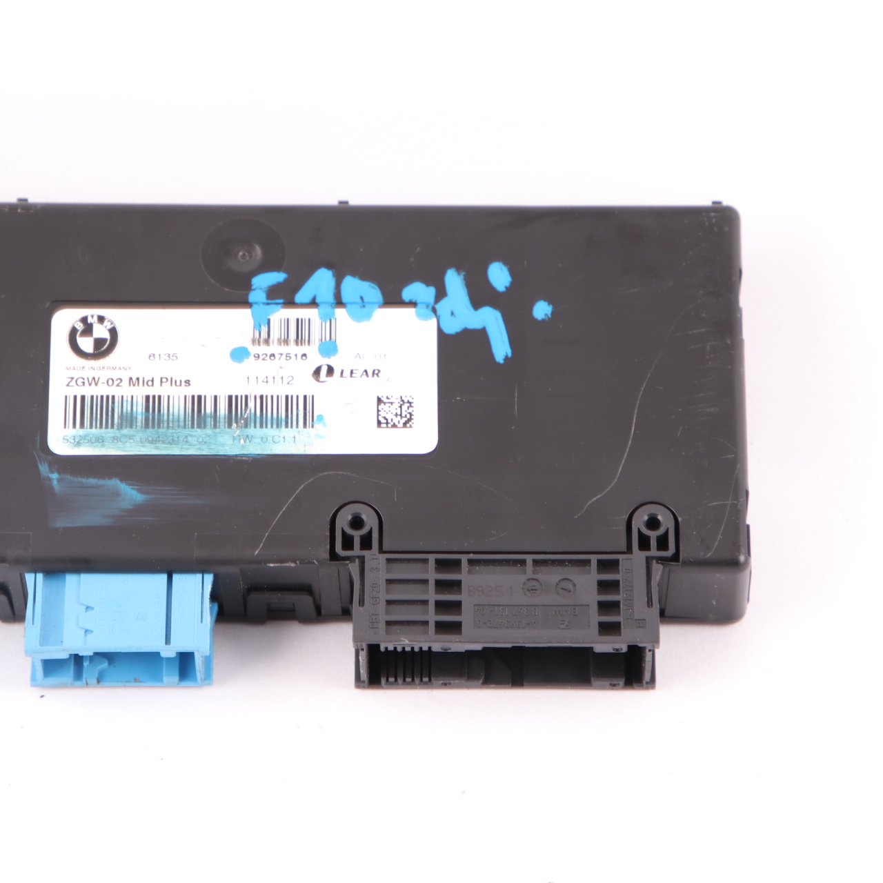 BMW F10 Central Gateway Modul Steuergerät Lear ZGW-02 MID Plus 9267516