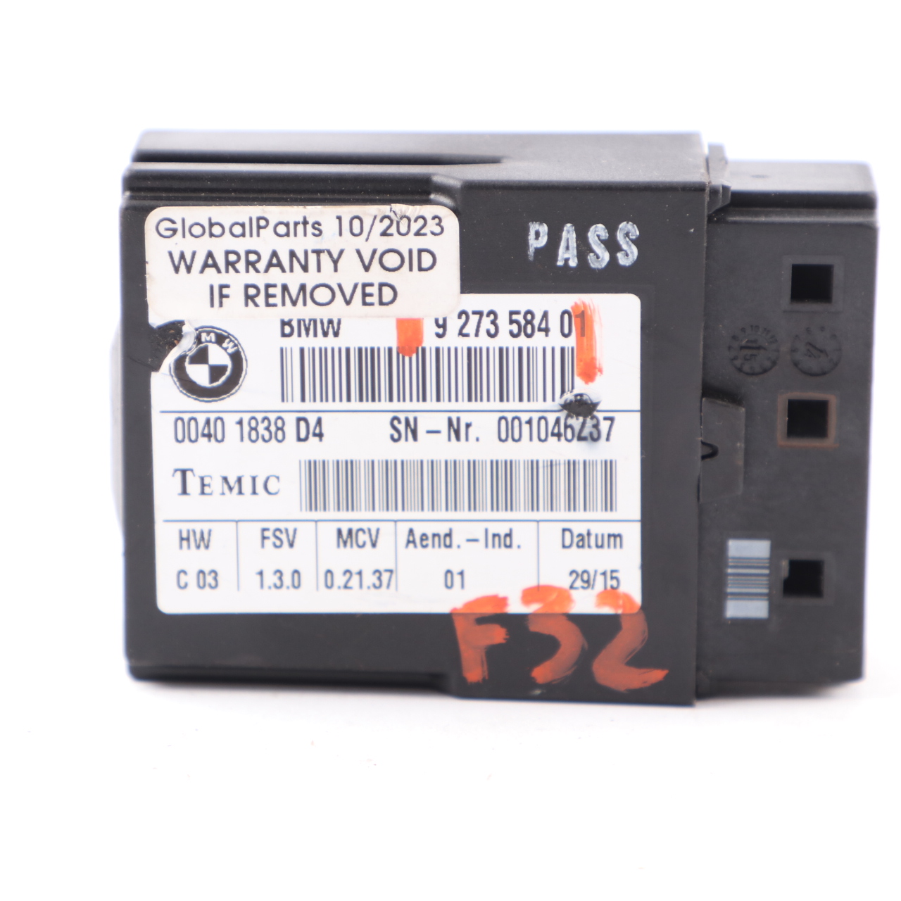 Sicherheitsgurt Modul BMW E92 F32 E61 Steuergerät LCPA ECU 9273584