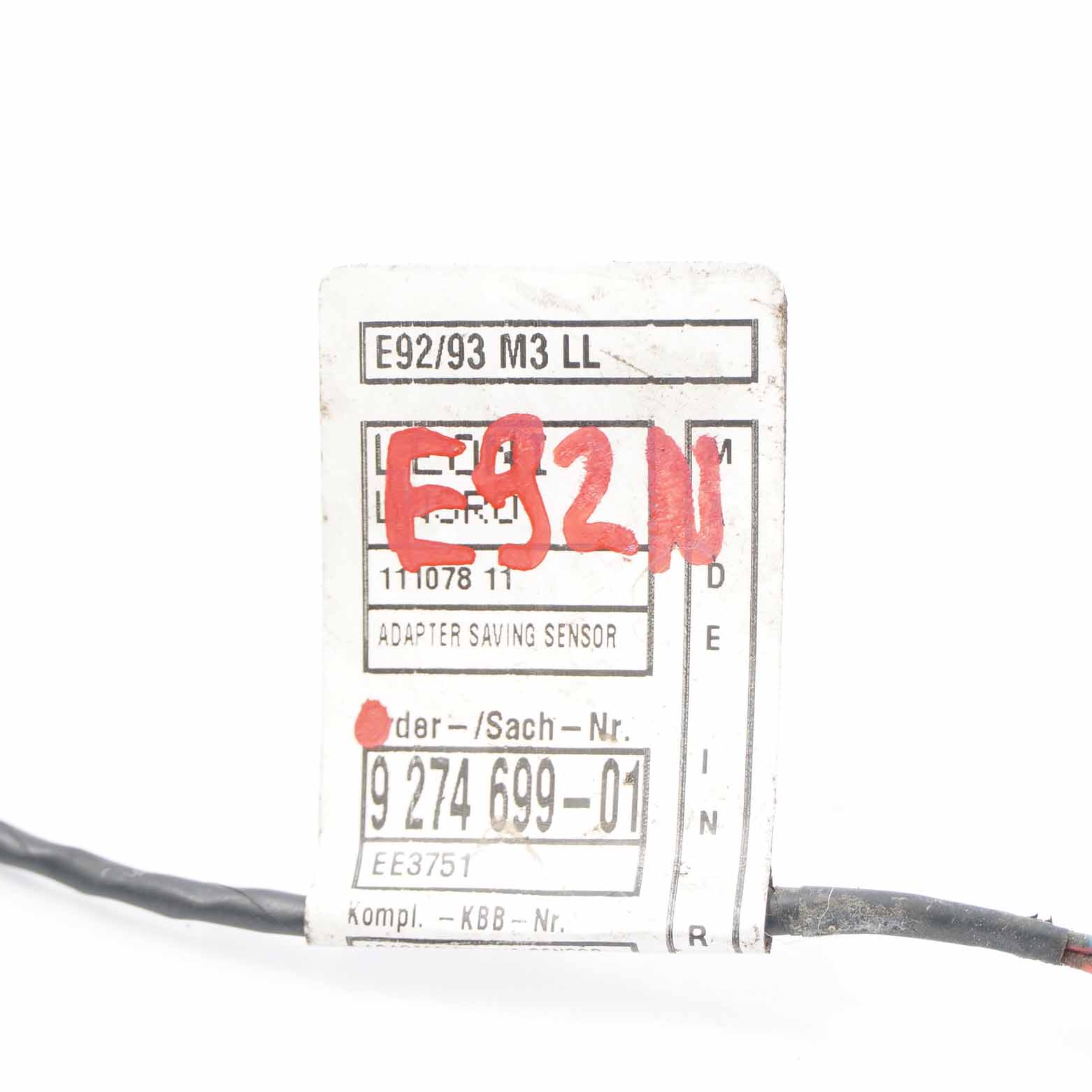 Adapterkabel BMW E92 LCI Aktiver Fußgängerschutz E93 LCI 9274699