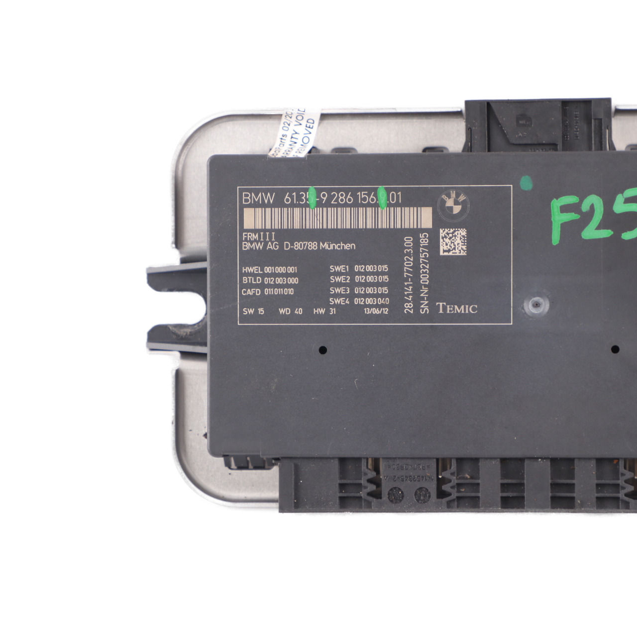 BMW X3 F25 Fußraum leuchte Modul Steuergerät ECU FRM3 9394669