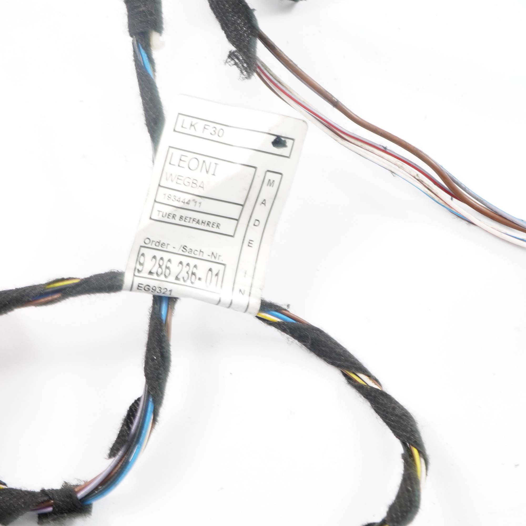 BMW F30 F31 Kabelsatz Beifahrer Tür Kabel 61129286236 9286236