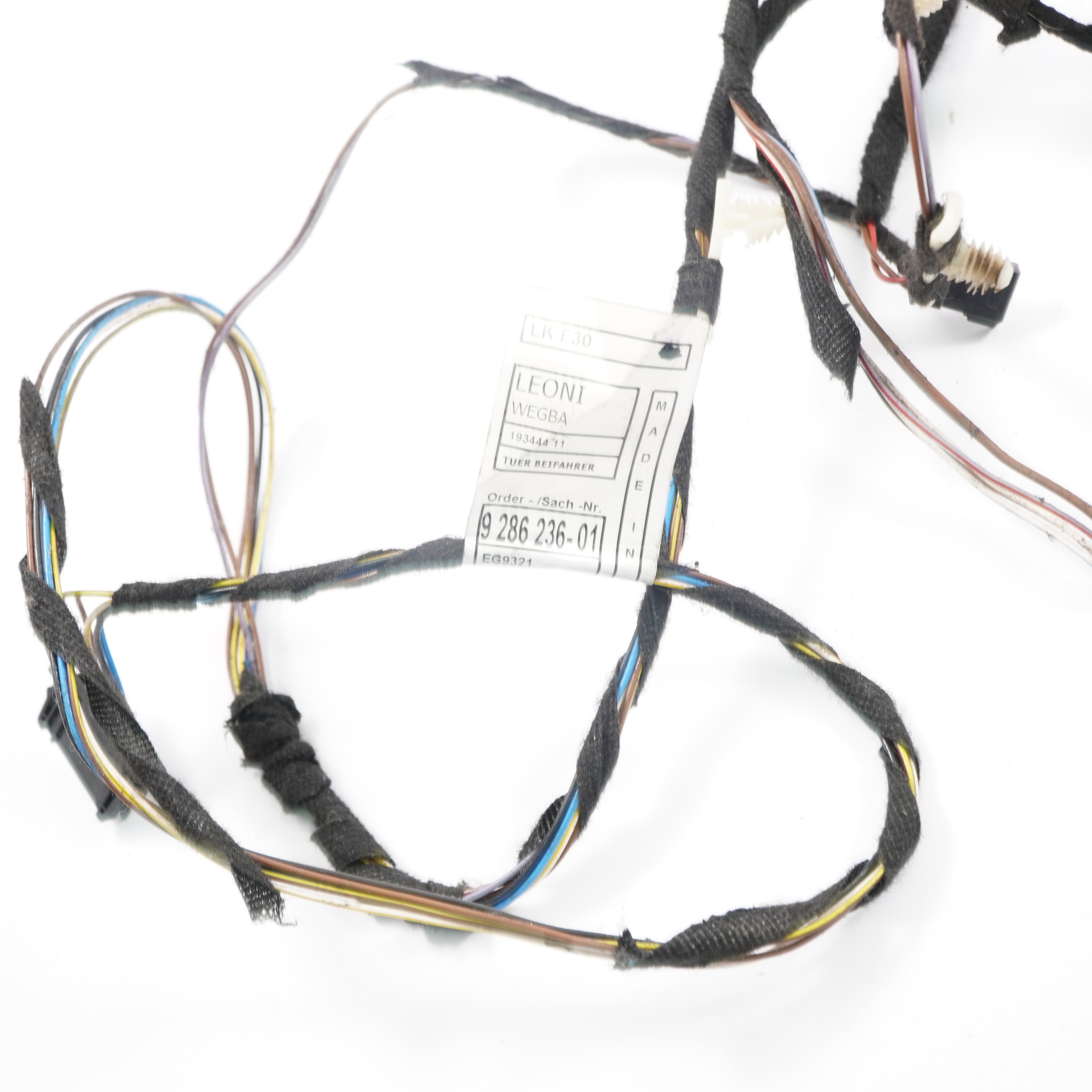 BMW F30 F31 Kabelsatz Beifahrer Tür Kabel 61129286236 9286236