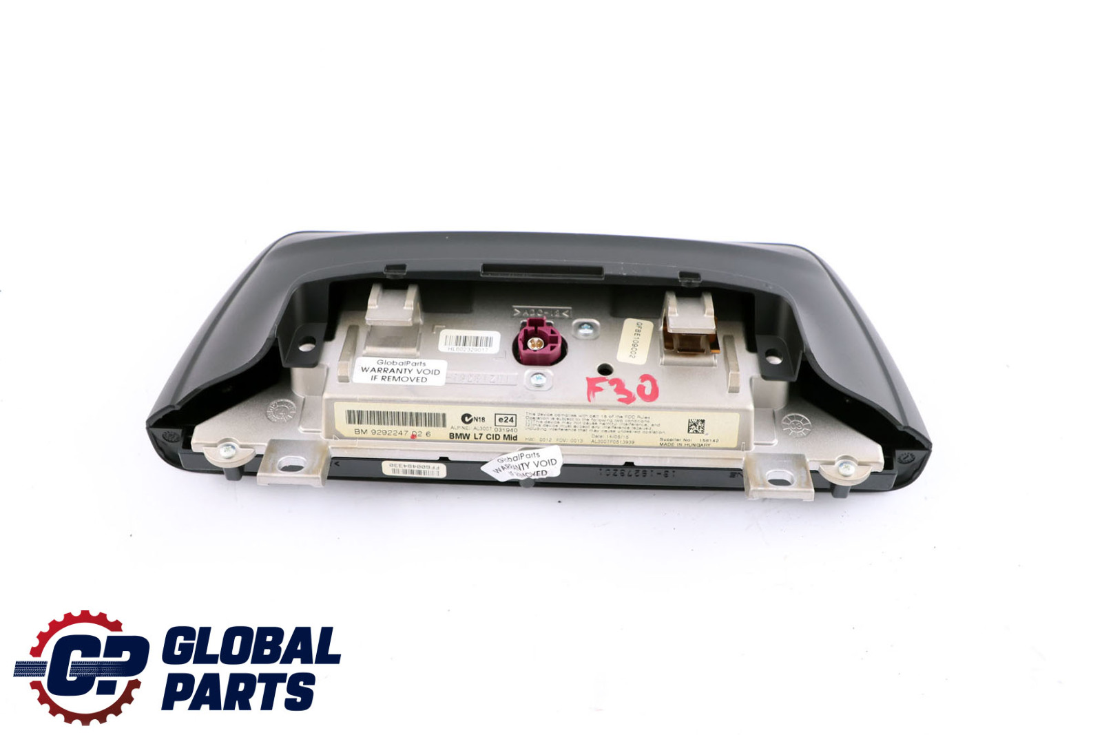 BMW F30 F31 F32 Dashboard Zentrale Informationsanzeige Bildschirm 6,5" 9292247