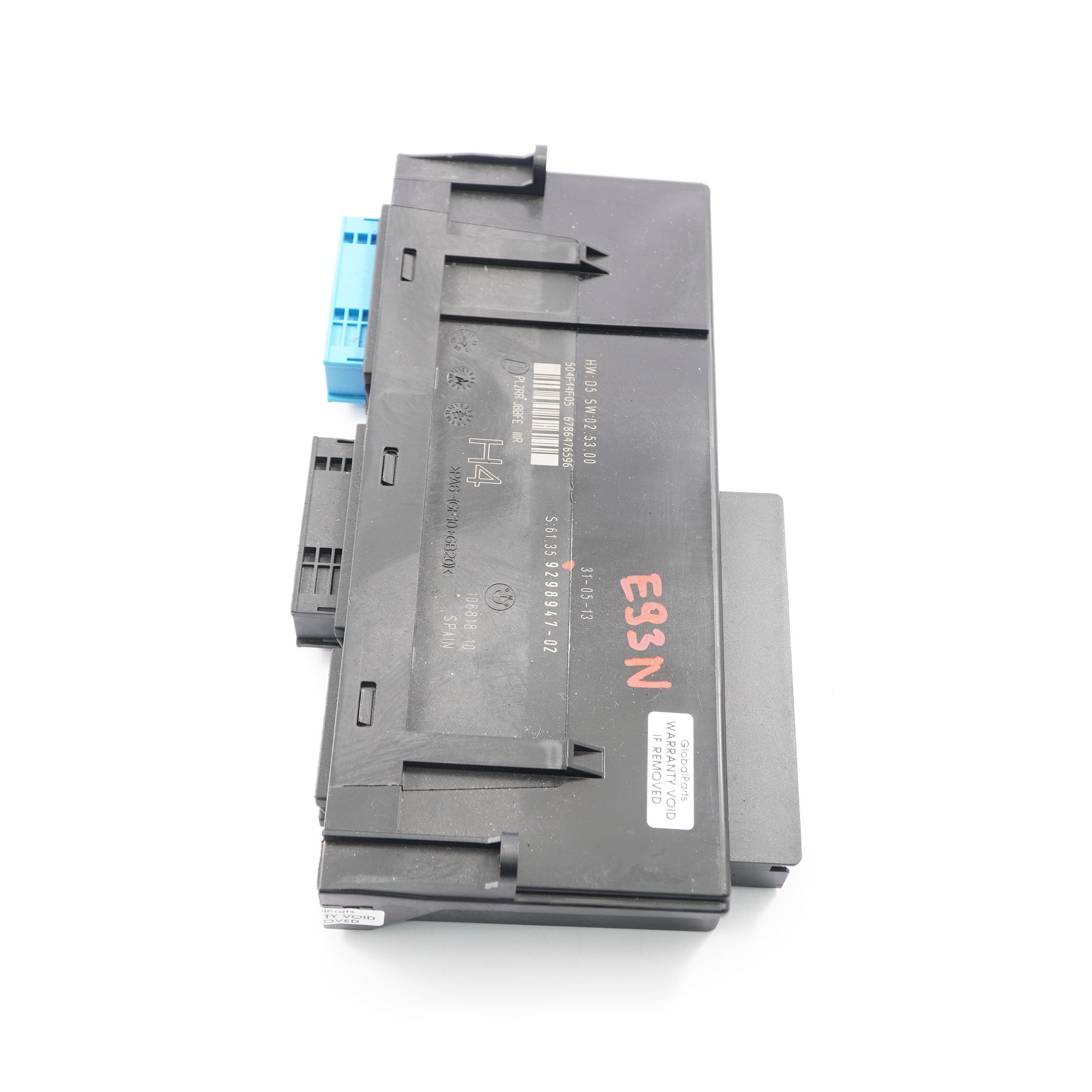 BMW E93 LCI ECU Karosserie Steuermodul M Anschlussdose PL2RR JBBFE IIIR 9298947