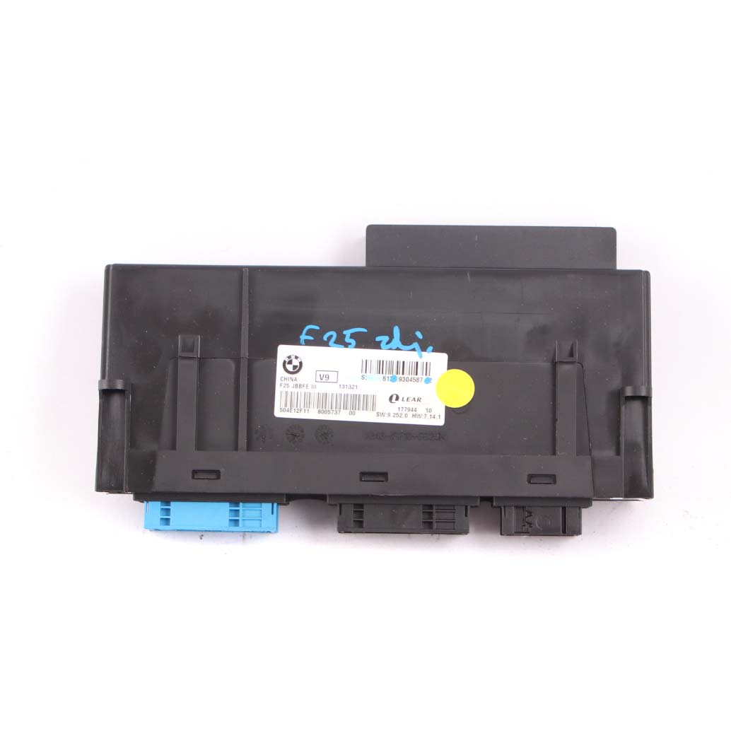 Body Control Modul BMW X3 F25 ECU Junction Box JBBFE III 3 Lear 9304587