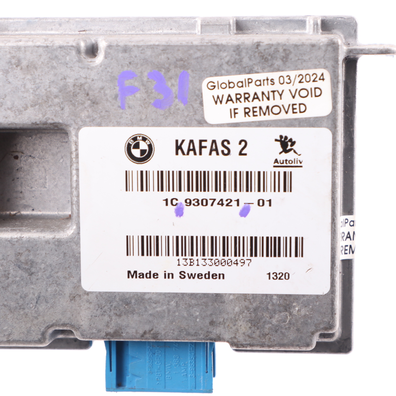 Kamera steuergerät BMW F20 F21 F30 F31 KaFAS 2 modul ECU 9307421