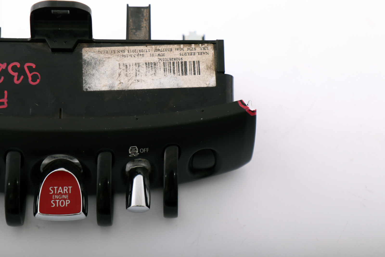 Mini Cooper F55 F56 Steuergerät Konsole Zündung Start / Stop Schalter 9328287