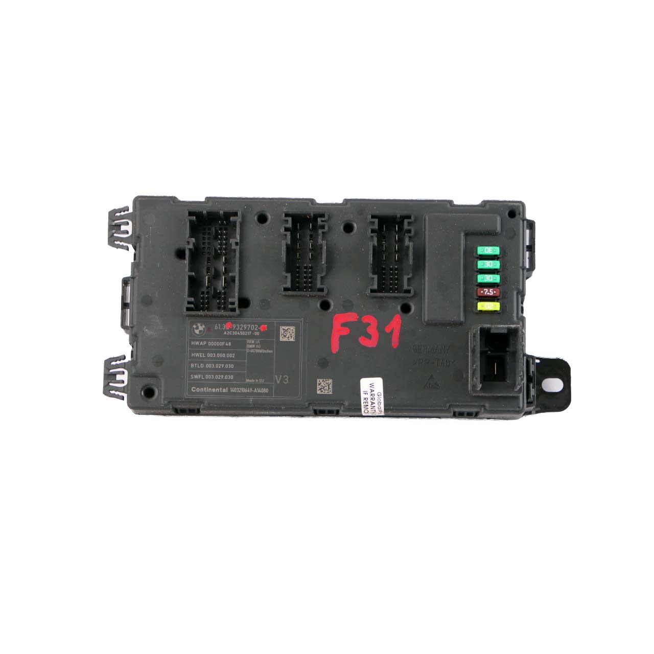 BMW F31 REM Hintere Elektronische Modul Sicherungskasten Steuergerät V3 9329702