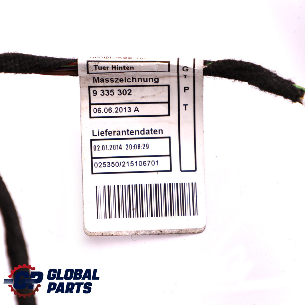 BMW 1 Series F20 Rear Left Right N/O/S Wiring Harness Cable Door Loom 9335303