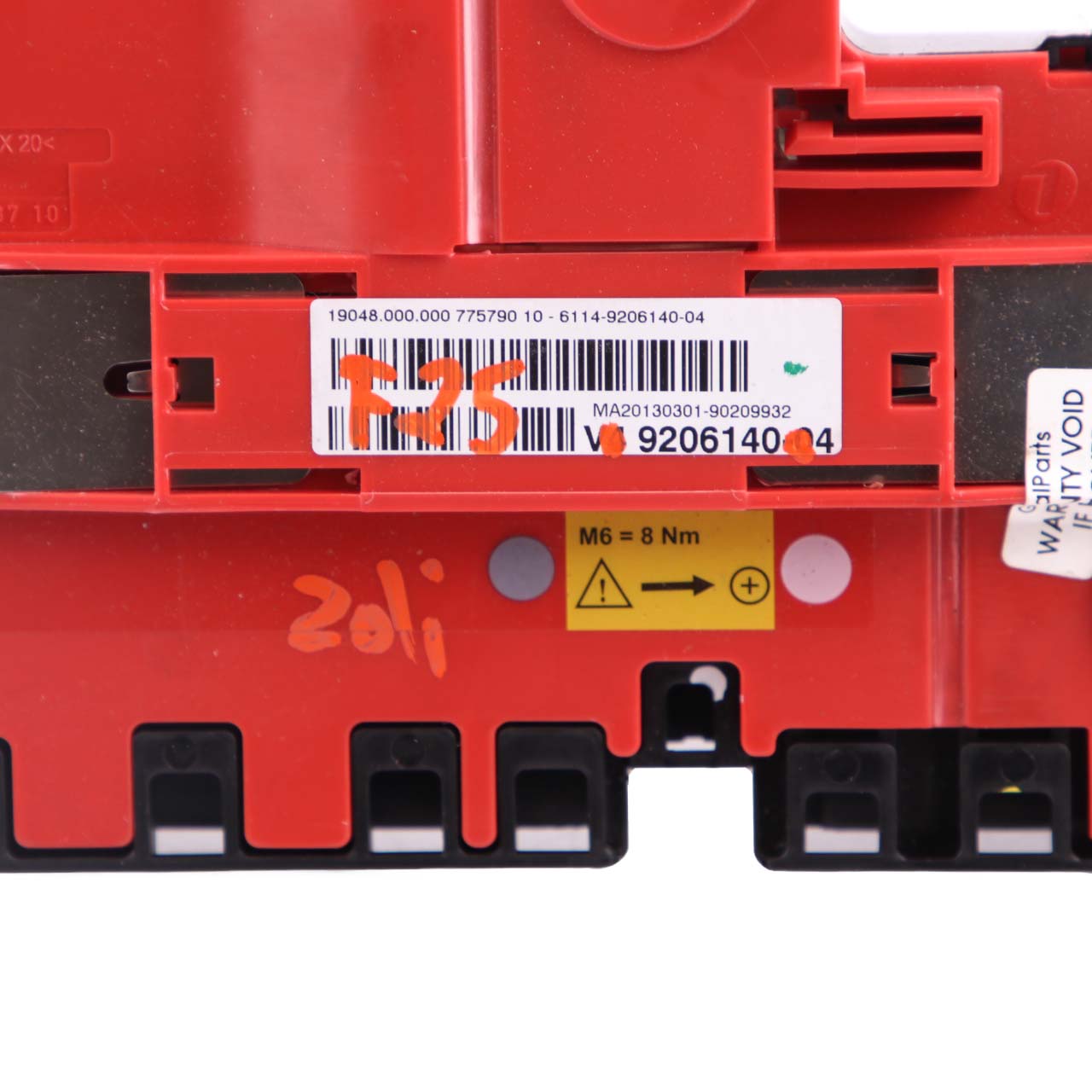 B Verteilerkasten BMW X3 F25 Batteriestrom Rot Steuergerät Hinten 9206140