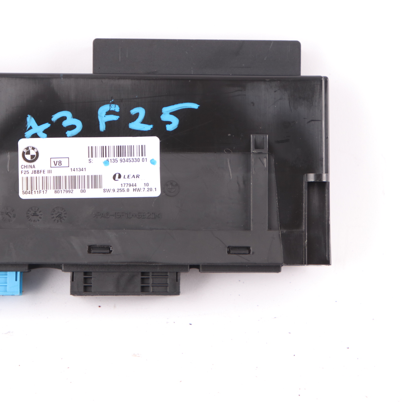 BMW X3 F25 Karosseriesteuermodul ECU Anschlussdose JBBFE III V8 9345330