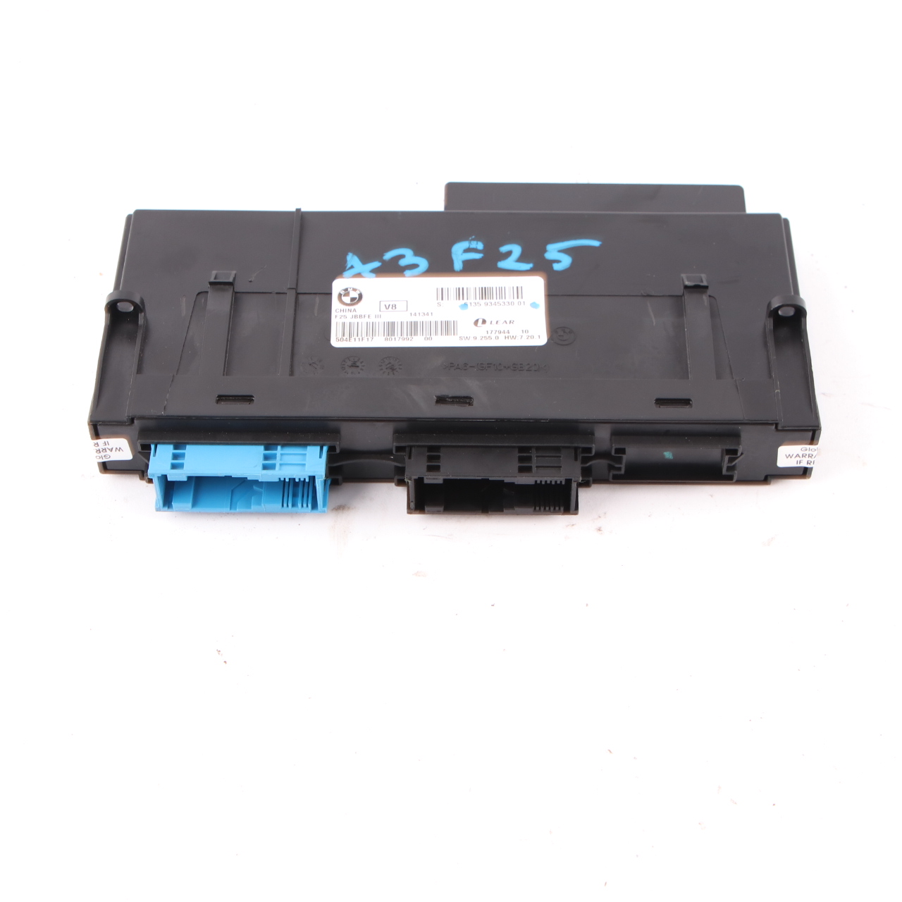 BMW X3 F25 Karosseriesteuermodul ECU Anschlussdose JBBFE III V8 9345330