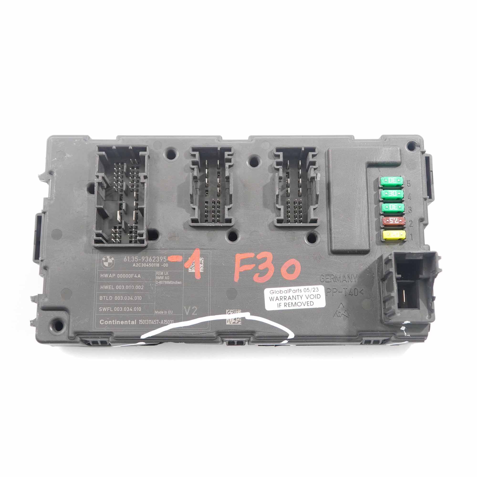 REM Steuergerät BMW F20 F30 F31 F34 Elektrisches Karosseriesteuergerät 9362395