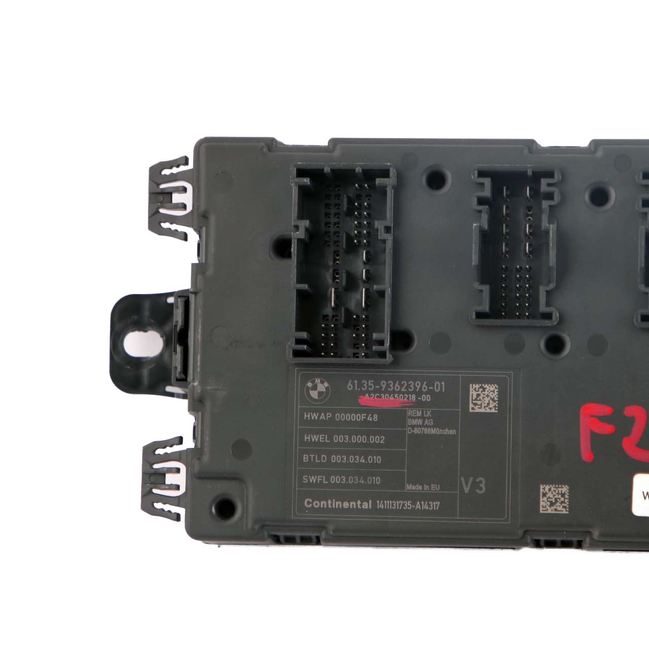 BMW F20 REM Hintere Elektronische Modul Sicherungskasten Steuergerät V3 9362396