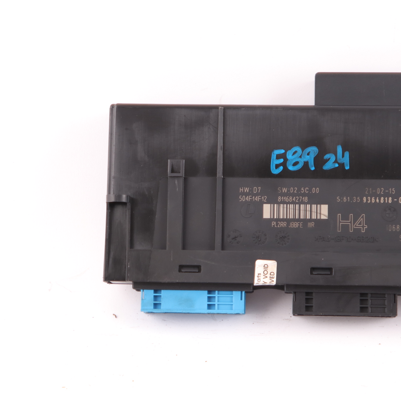 BMW Z4 E89 ECU Body Control Modul Anschlussdose H2 PL2RR JBBFE IIIR 9364818