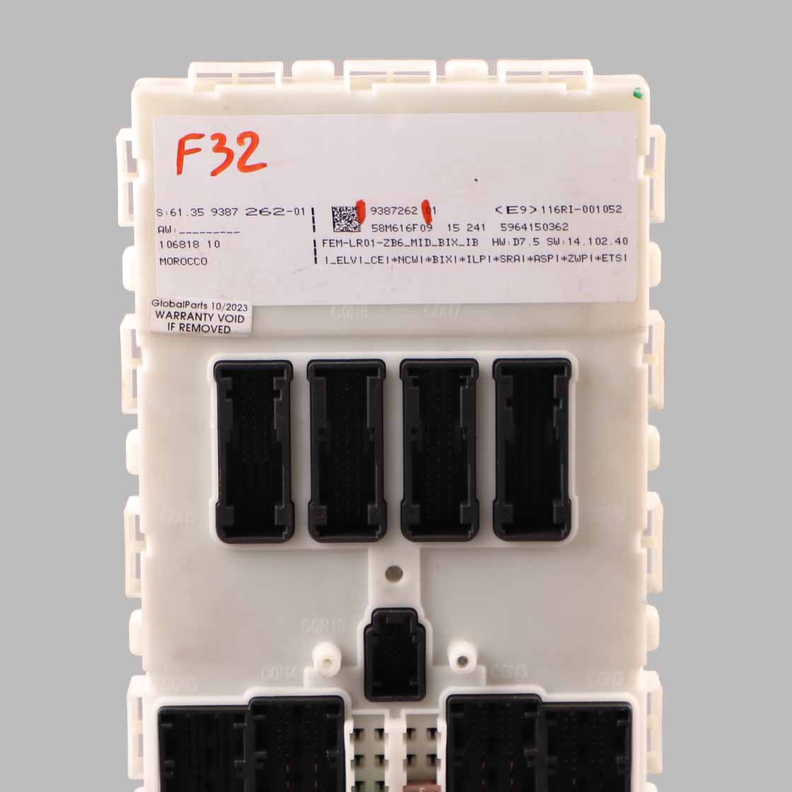 FEM Modul BMW F20 F21 F22 F30 F31 F32 F36 Karosseriesteuergerät ECU LR01 9387262