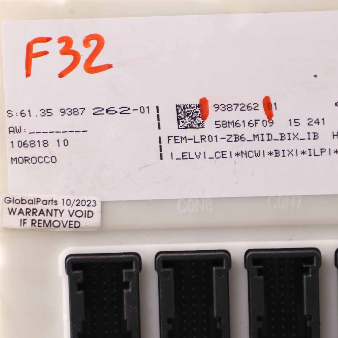 FEM Modul BMW F20 F21 F22 F30 F31 F32 F36 Karosseriesteuergerät ECU LR01 9387262