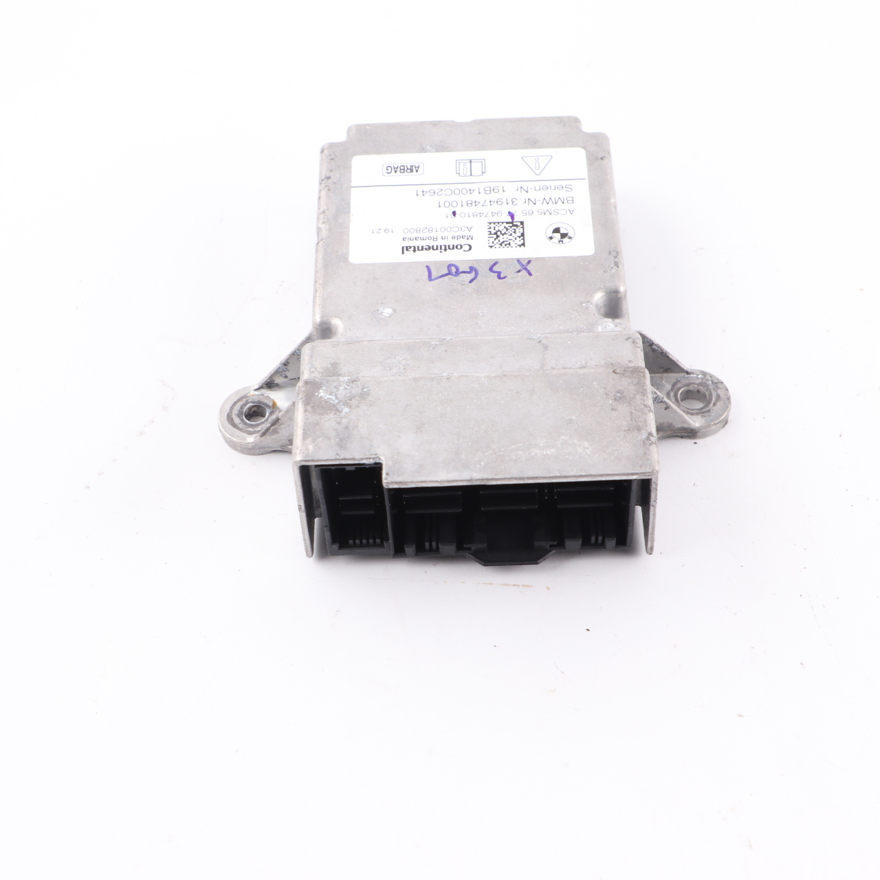 Luftmodul BMW G30 G31 X3 G01 X4 G02 SRS Steuergerät ECU 9474810