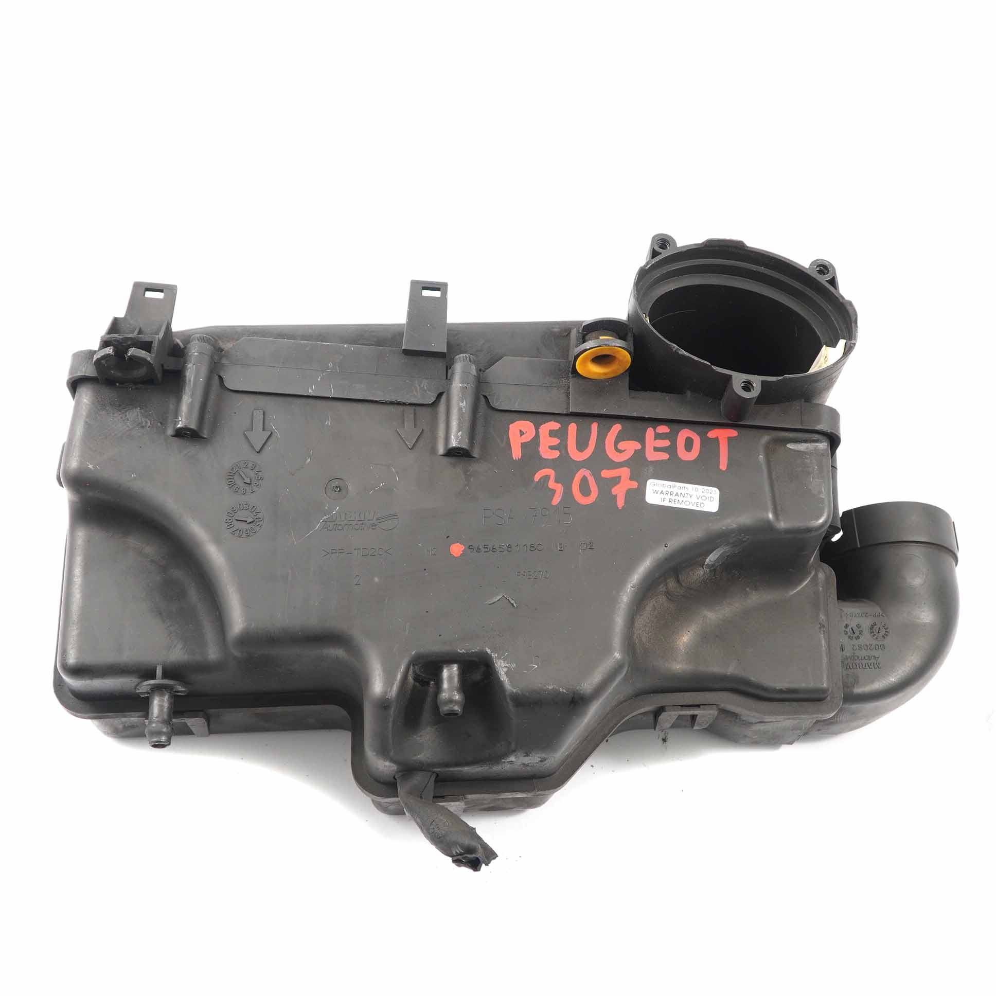 Peugeot 307 1.6 HDI Diesel Air Filter Box Housing Cover 9656581180