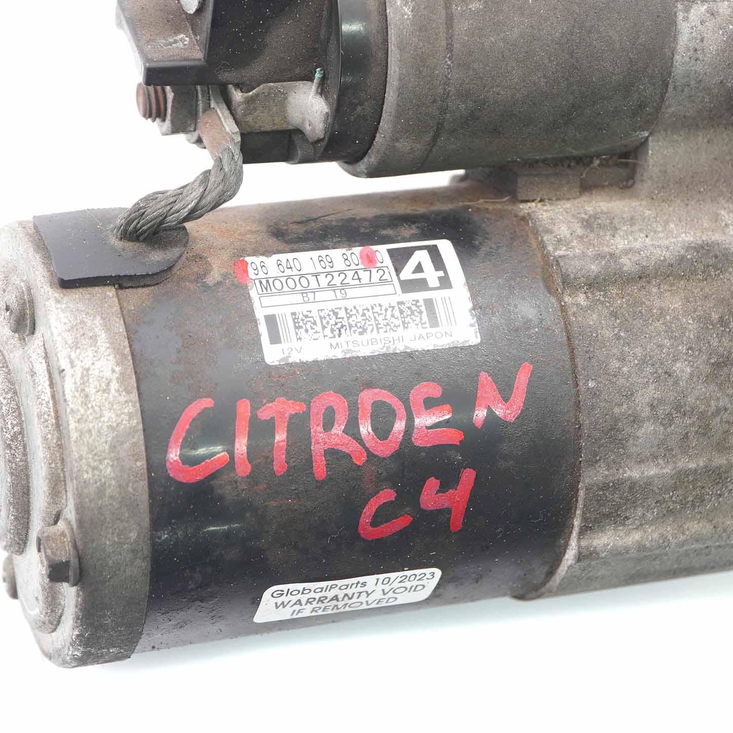 Citroen C4 Anlasser Dieselmotor HDI Stellmotoreinheit 9664016980