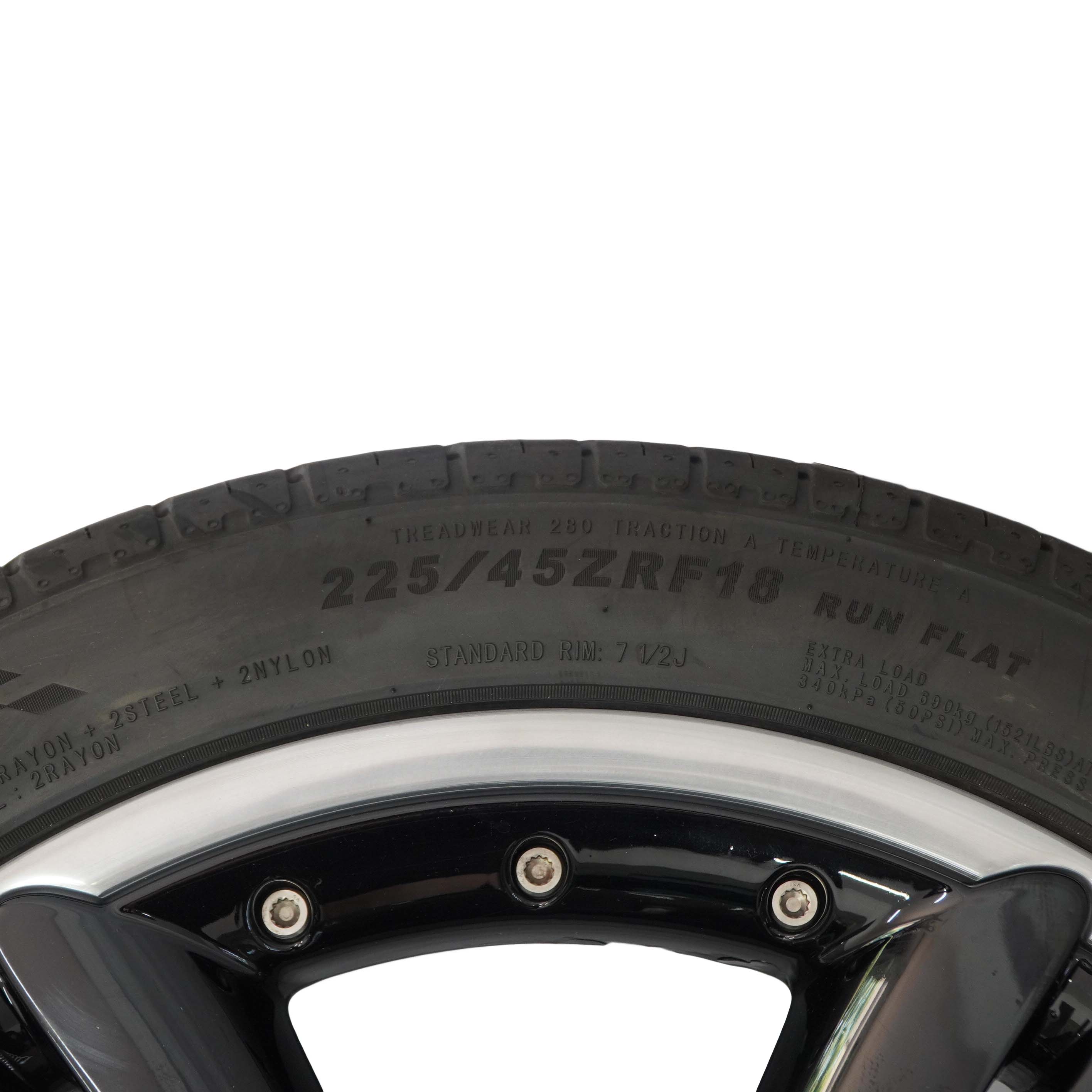 Mini R60 R61 Komplettes 4x Rad Alufelgen 18" ET:52 7,5J 5 Star Double Spoke 127