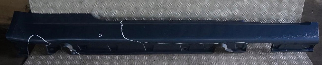 BMW 6 E63 E64 Door Sill Side Cover Skirt Right O/S Mysticblau Mystic Blue - A07