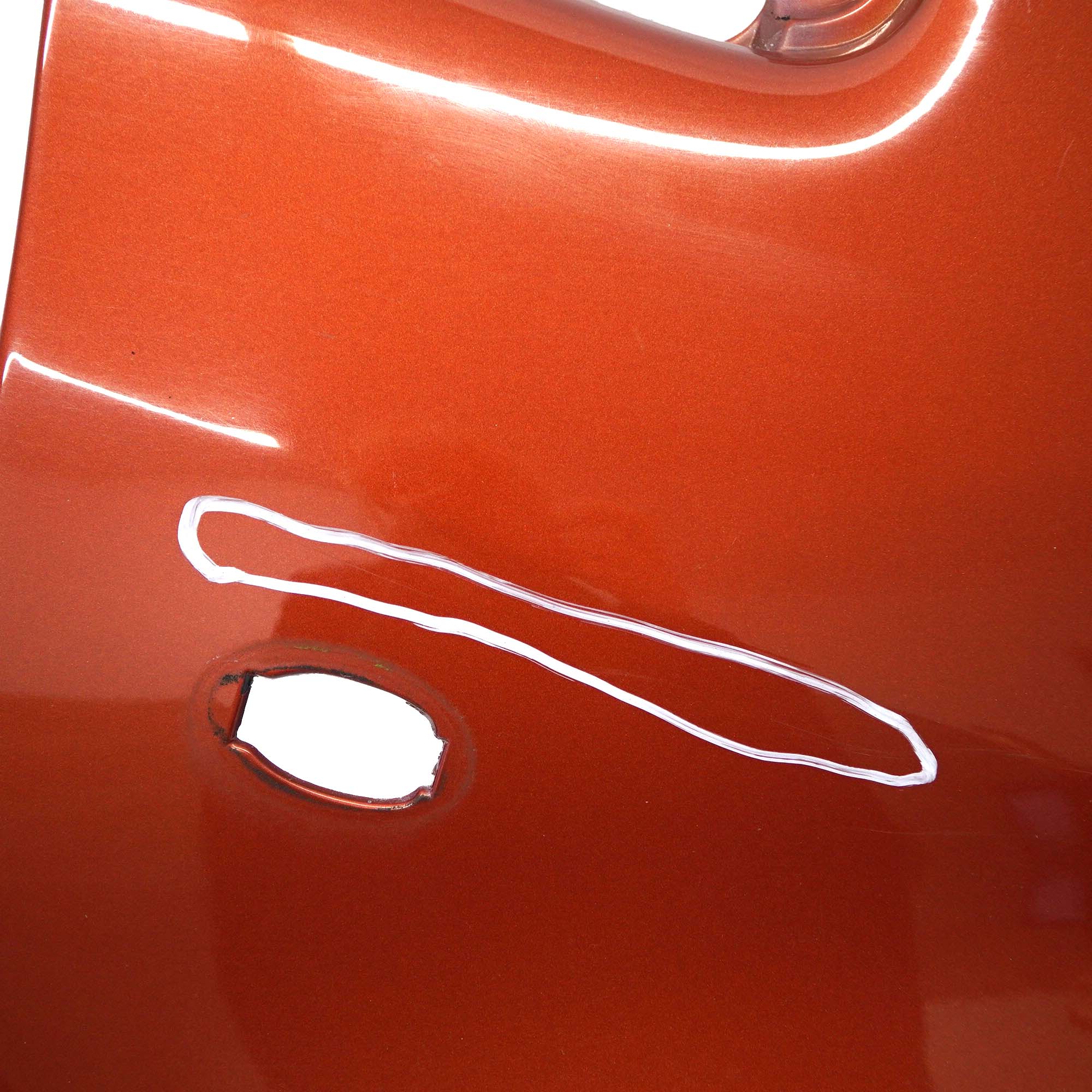 Mercedes-Benz A W168 Front Right O/S Side Panel Wing Fender Mica Coral Orange